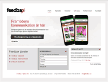Tablet Screenshot of feedbax.se